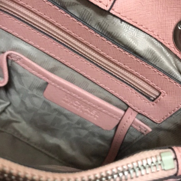 Michael Kors Saffiano Leather Cynthia Satchel - Picture 14 of 16